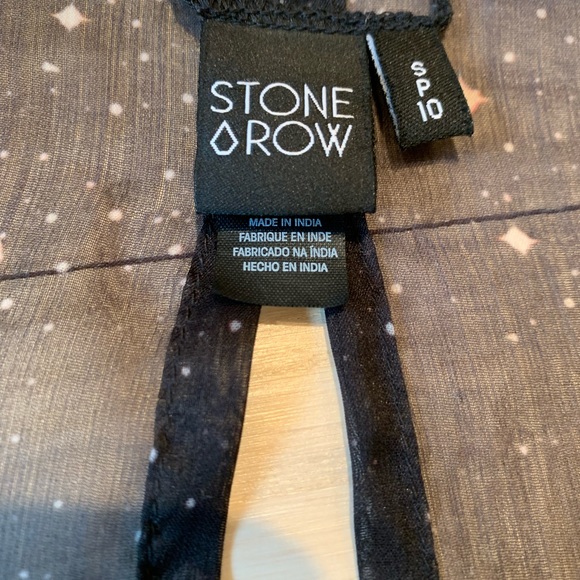 Stone Row Sheer Black Festival Maxi Cover Up - Picture 4 of 5